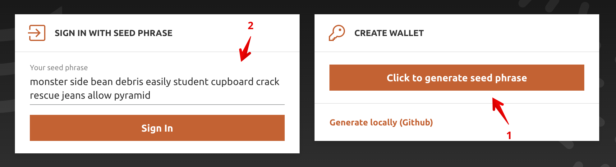 how to farm BNB 2022, step 1: create Mx address